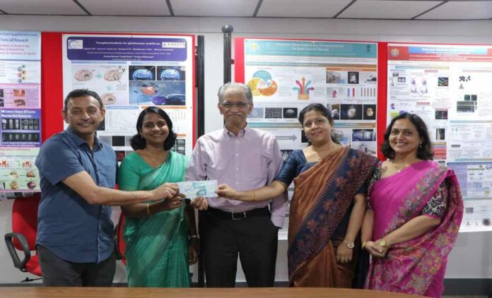 The product was developed jointly by Amrita Center for Nanosciences and Molecular Medicine (ACNSMM), Amrita Institute of Medical Sciences (AIMS) and Amrita School of Dentistry (ASD), Kochi.