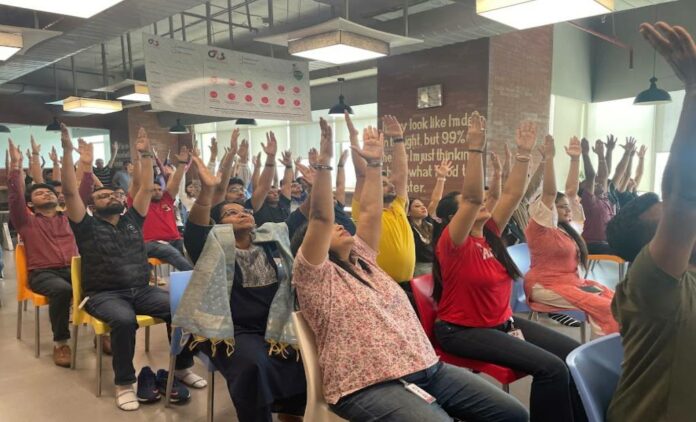 Yoga Sessions were held in the corporate office, hub office, and training centers of G4S.